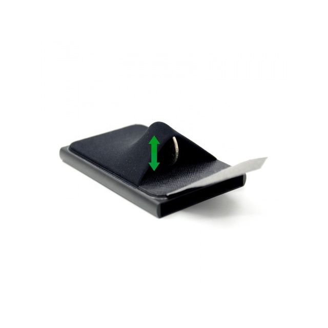 Aluminiowy Cienki Portfel Rfid Etui Karty Czerwony