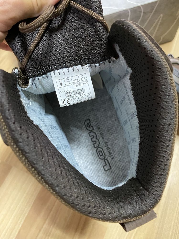43,5р. Берці ОРИГІНАЛ ботінки Lowa Z-6N GTX C Mid TF Dark Brown