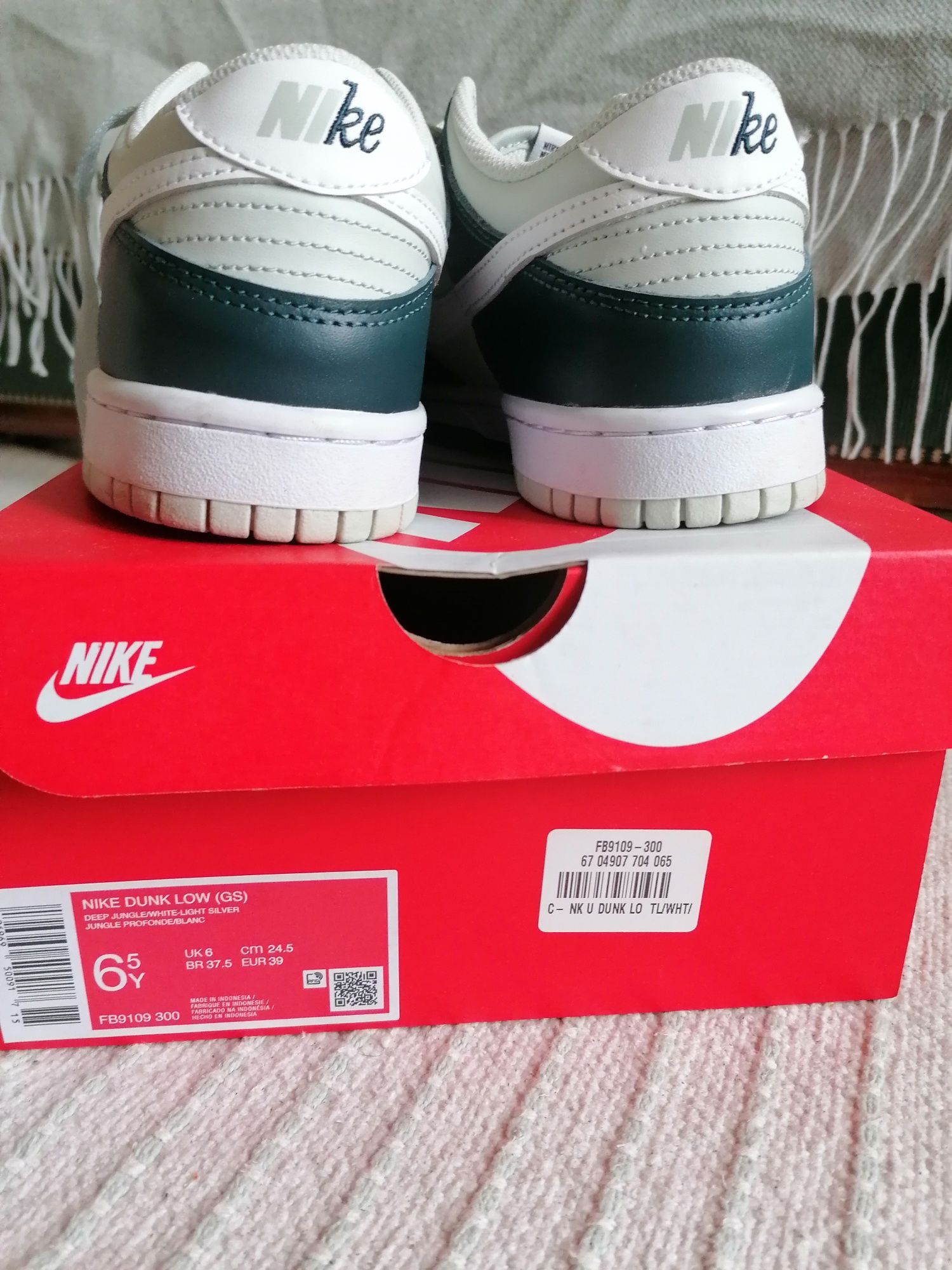 Nike dunk low Verde/branco