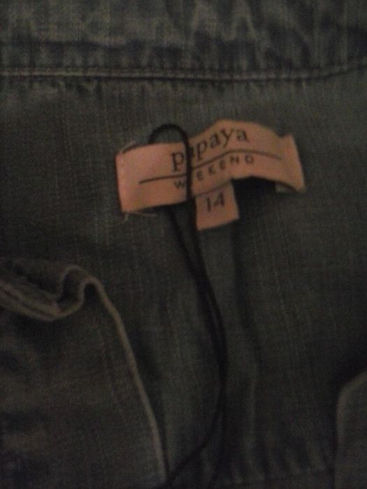 Новая, джинсовая рубашка фирмы Papaya weekend размер14 из Маталана