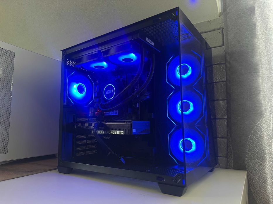 Nowy Komputer Gamingowy RTX 5060 Ryzen 5 FV23% 16gb RAM Akwarium Aio