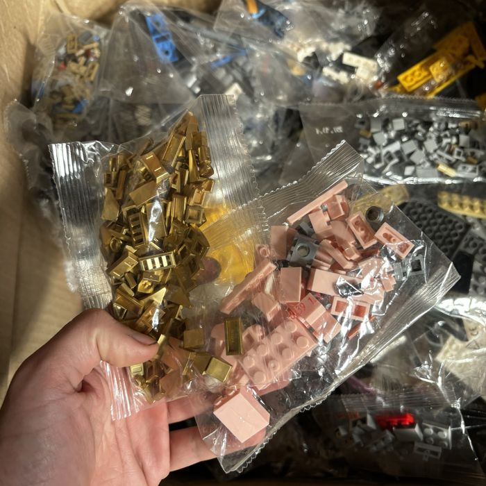 Конструктор на ВАГУ мікс дитячий (сумісний з lego) лего 1кг фігурки