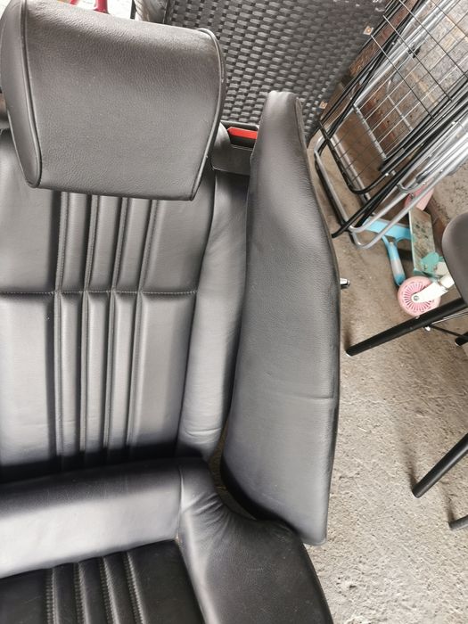 Alfa Romeo 159 Fotele komplet Przednie i tylne  skórzane grzane Czarne