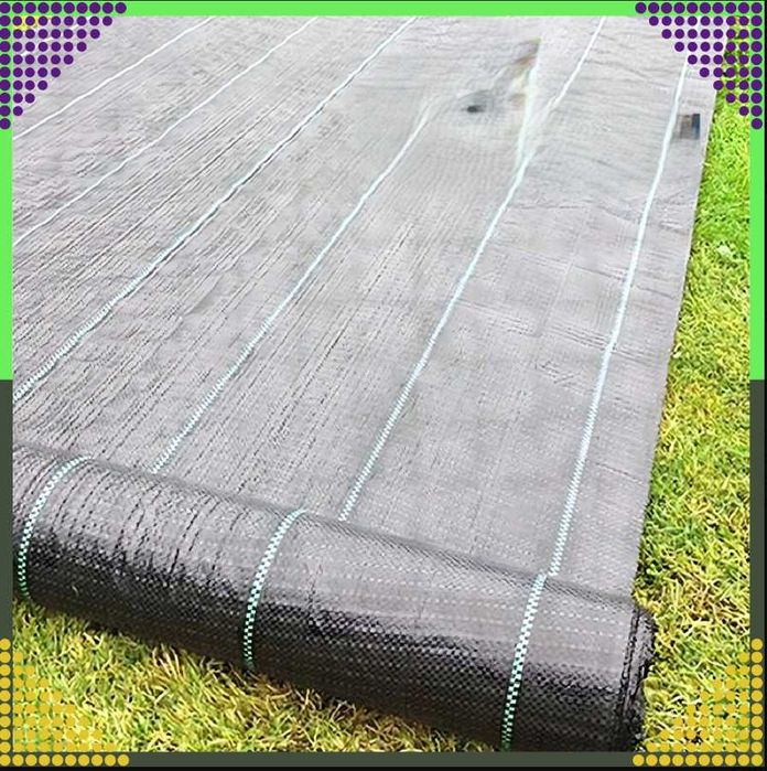 AGROWŁÓKNINA 90G 1,1x50m czarna agrotkanina + kotwy