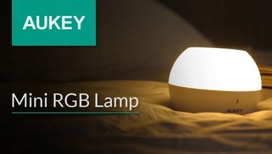 Lampka nocna Aukey LT-ST23 biała 9,5x9,5x,7,5 cm