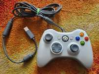 Oryginalny Pad Xbox 360/PC Przewodowy Biały - Stan BDB, Skup/Sprzedaż