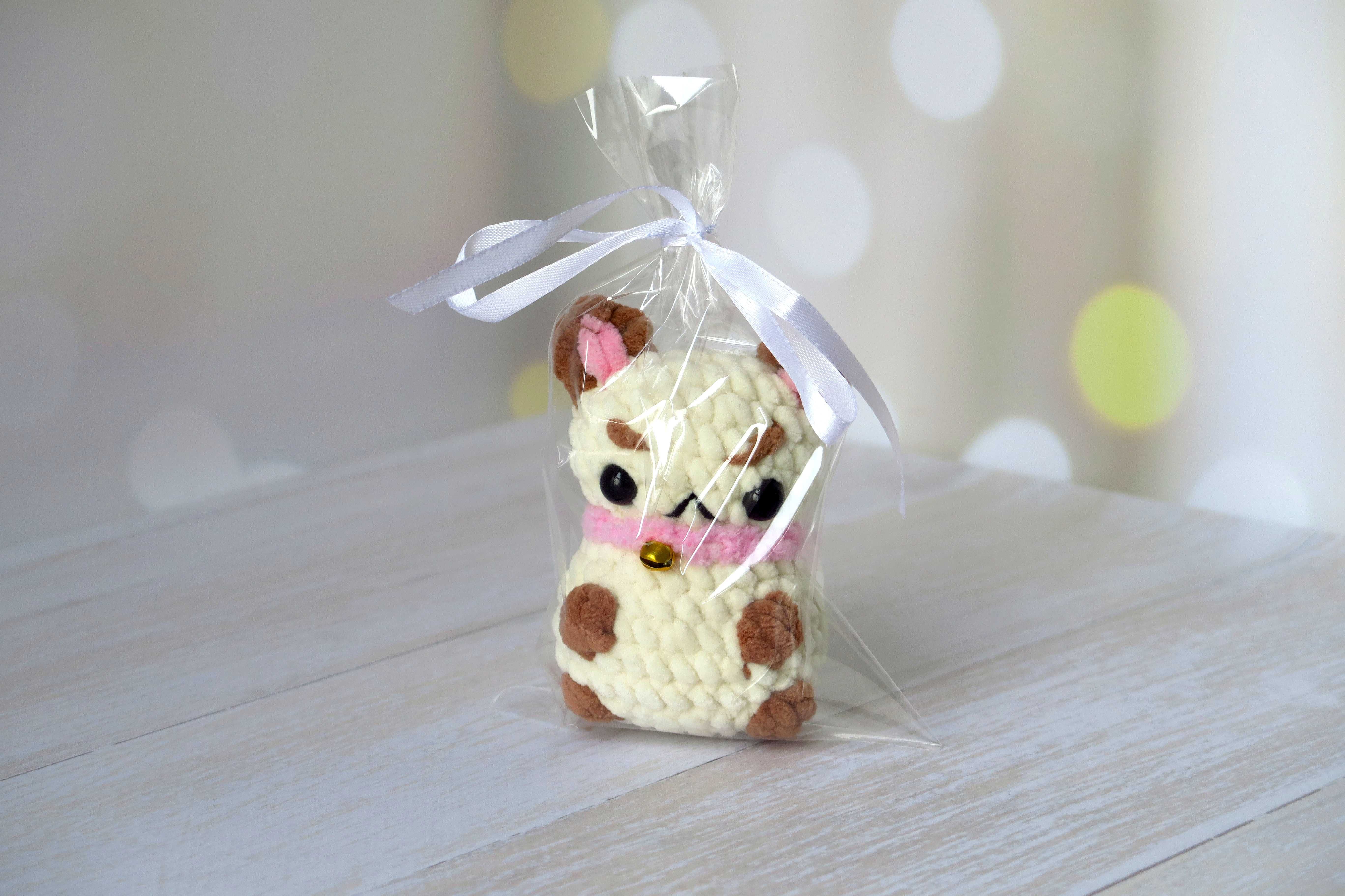 Іграшка puppycat паппікет плюшевий в'язаний мультгерой