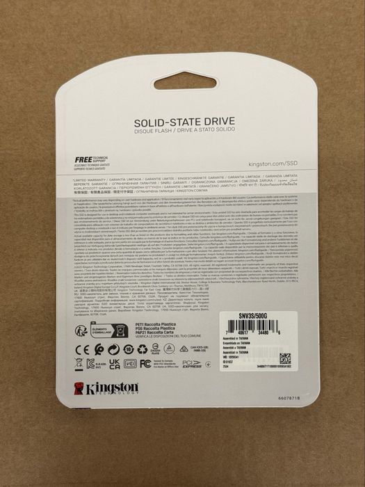 SSD накопичувач Kingston NV3 500 GB NVMe