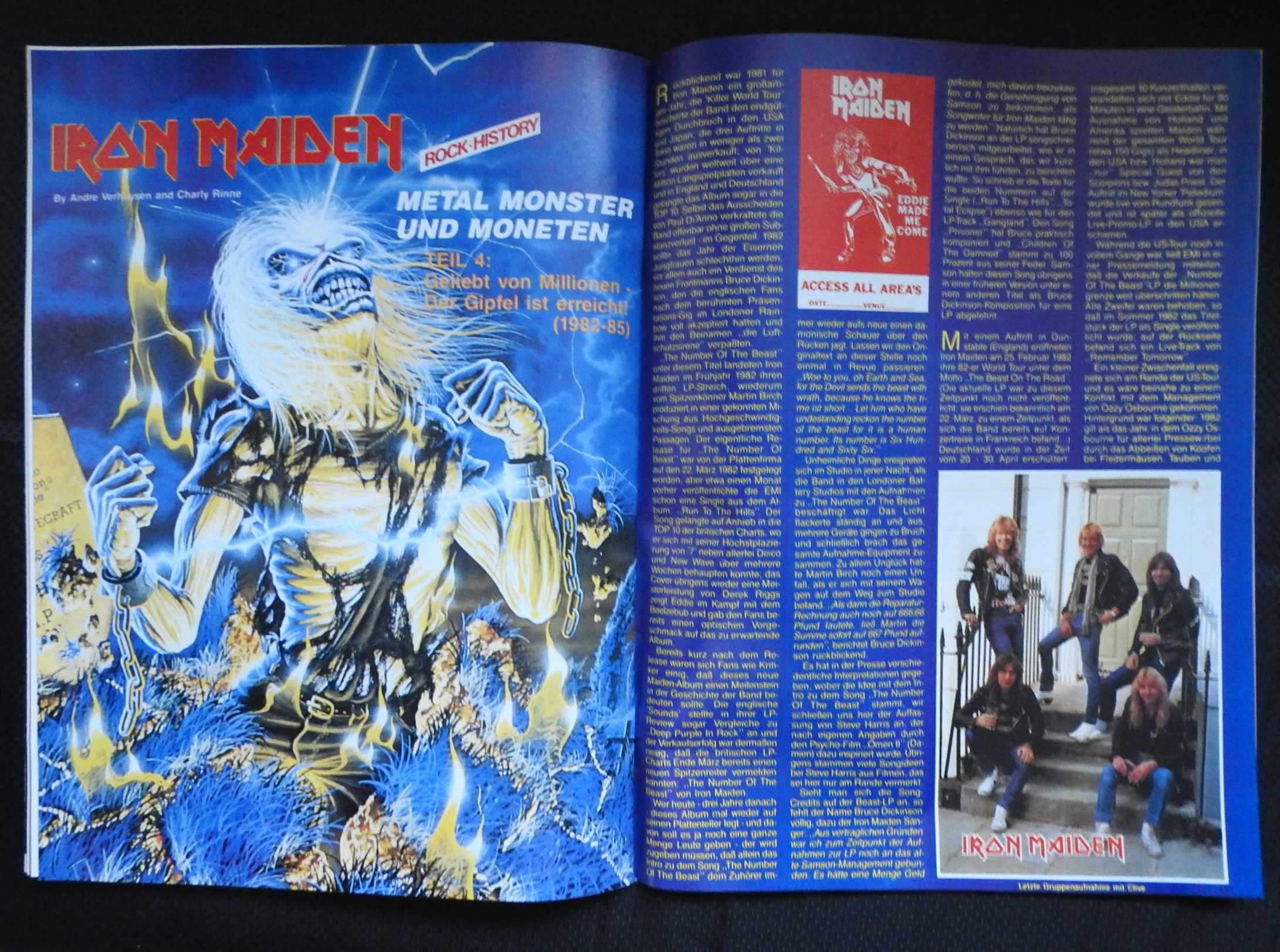 METAL HAMMER Германия 9 журналов супер состояние без плакатов 1985-93г