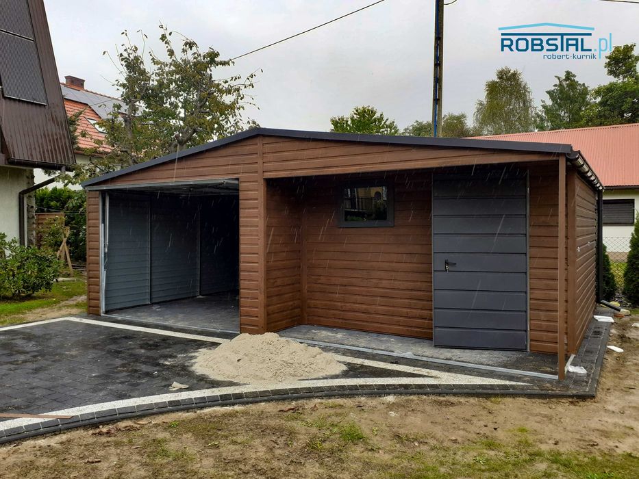 Garaż drewnopodobny 7x5m - montaż GRATIS! #81