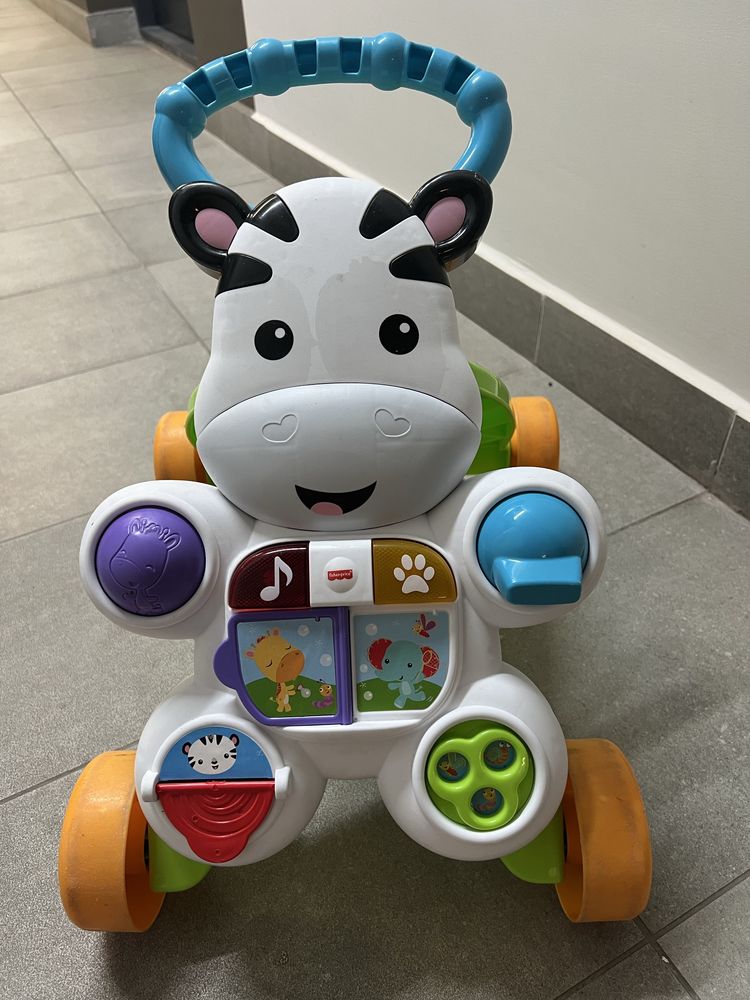 Дитячі штовханці ходунки каталка Зебра Fisher-price