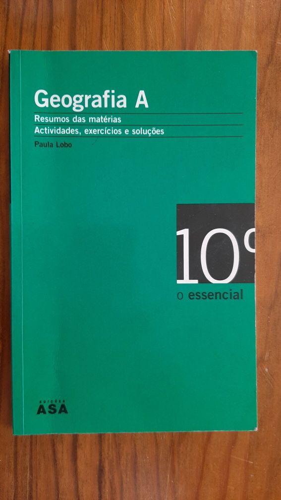 Livro de apoio ao estudo Geografia A