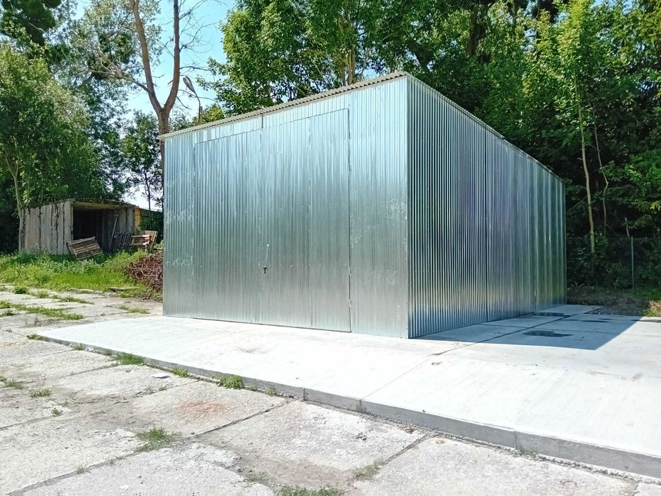 Garaż blaszany 5x7 Montaż Producent pod wymiar garaż blaszak 6x8 7x11