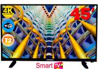 Распродажа 4K телевизоры Samsung 45'' Smart TV,T2, IPTV, Корея