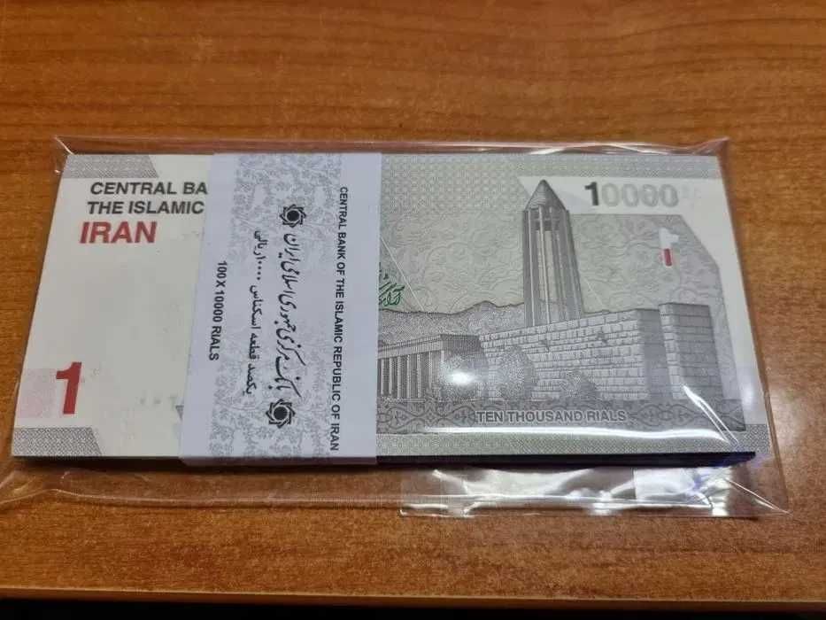 Irão 100 Notas de coleção 10 000 Rials Não Circulados Novo Ano 2022
