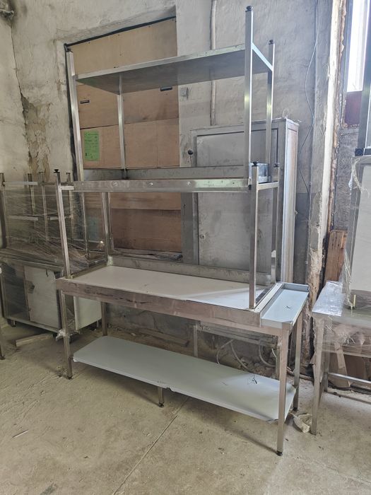 Бу та нові столи мийки стелажі полки із нержавіючої сталі