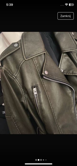 Zara kurtka z paskiem