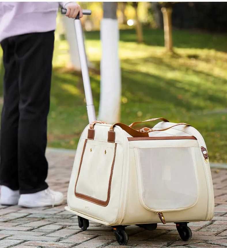 Torba Transportowa Transporter PSA KOTA NA KÓŁKACH PREMIUM