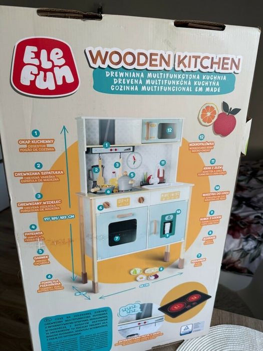 Elefun drewniana kuchnia
