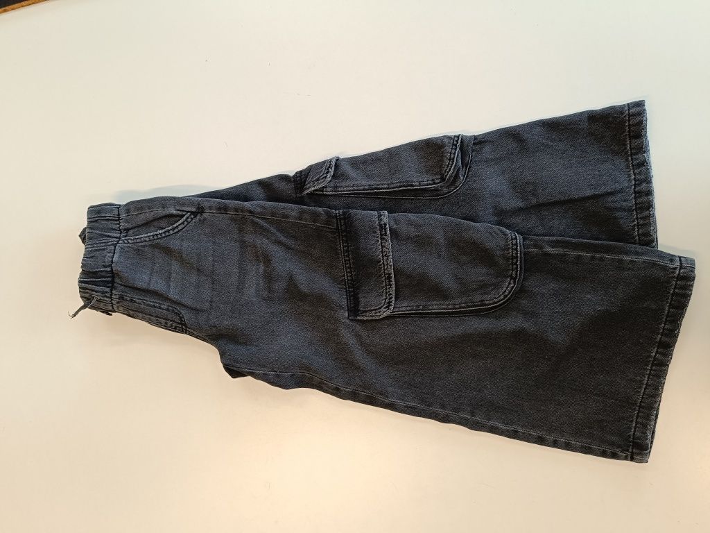 Spodnie jeansowe kuloty, Zara 134