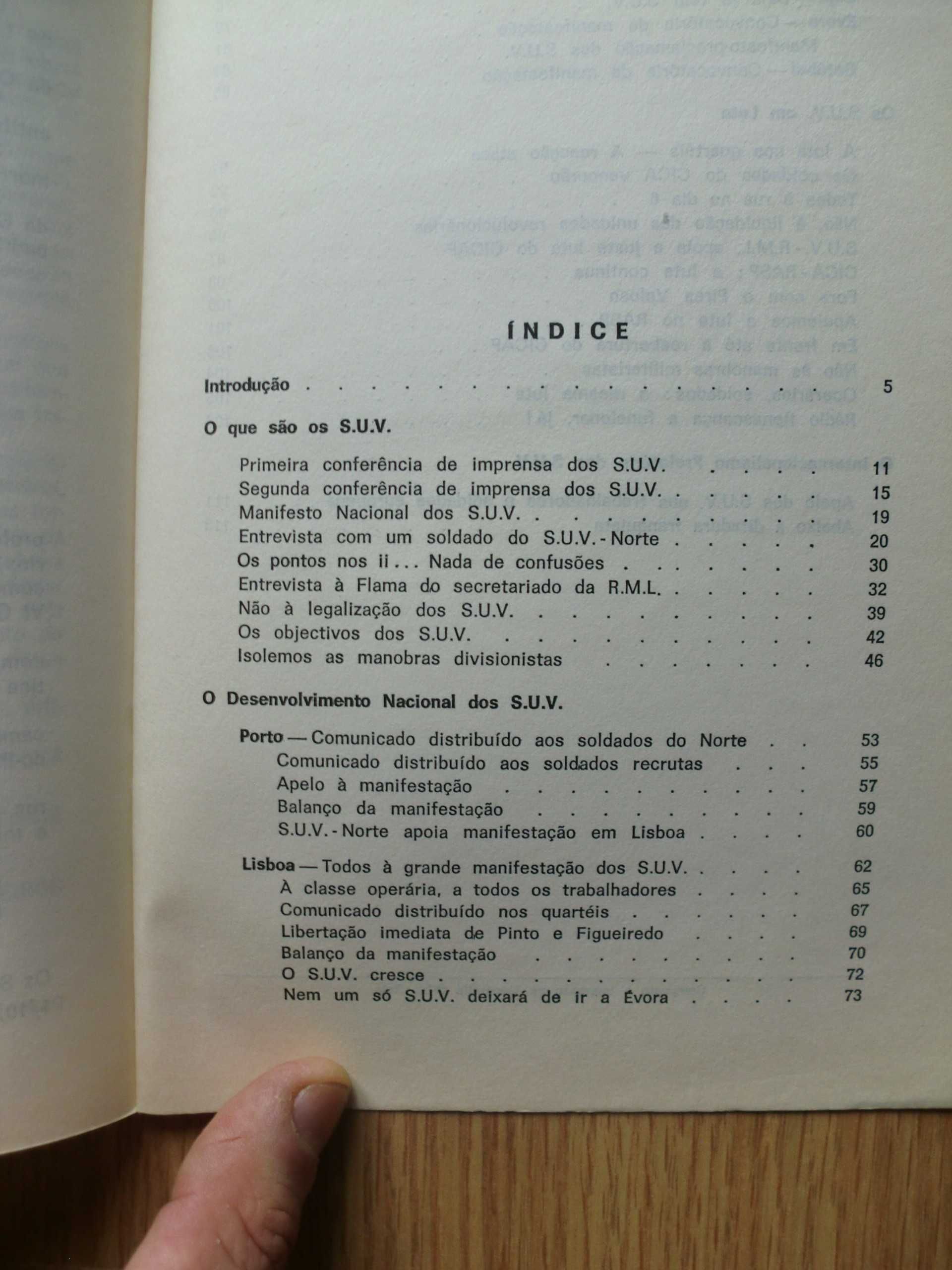 Portugal & PREC - Os SUV em Luta (Manifesto, entrevistas, comunicados)