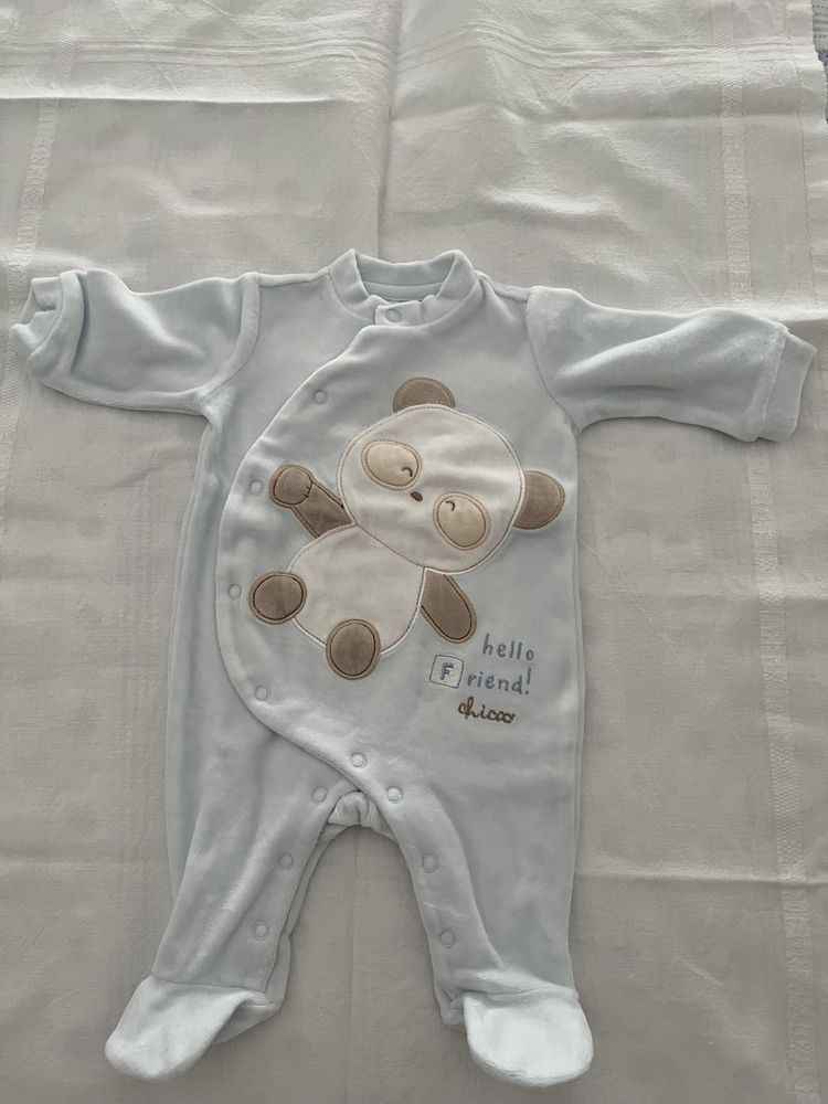 Babygrow Novo Chicco ursinho para bebé / recém nascido tamanho 1 mês