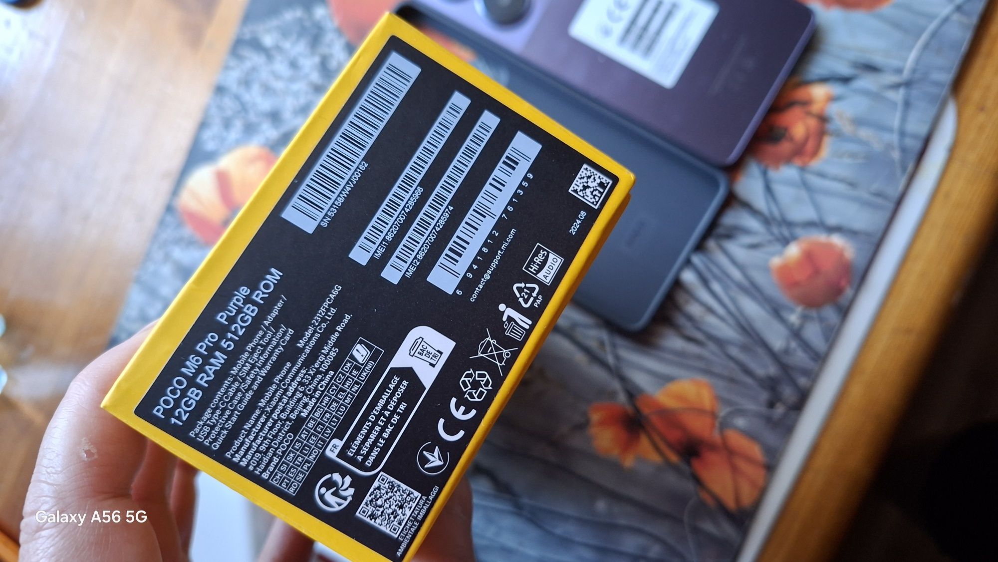 Okazja. Telefon Poco M6 pro kolor fioletowy.