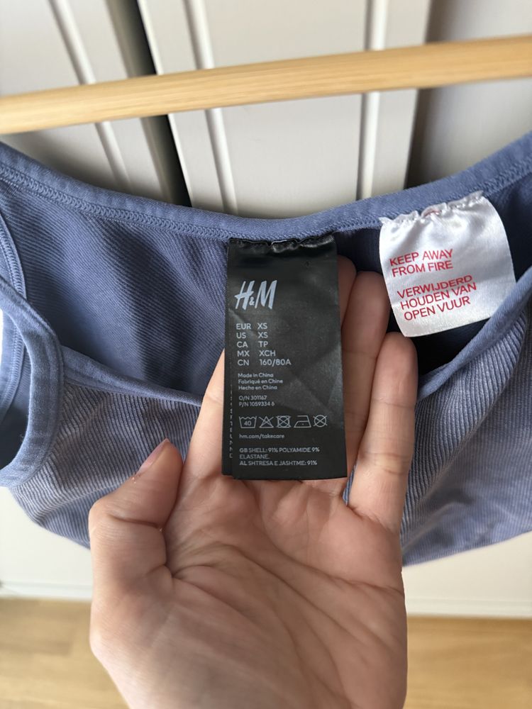 Top H&M XS Granatowy