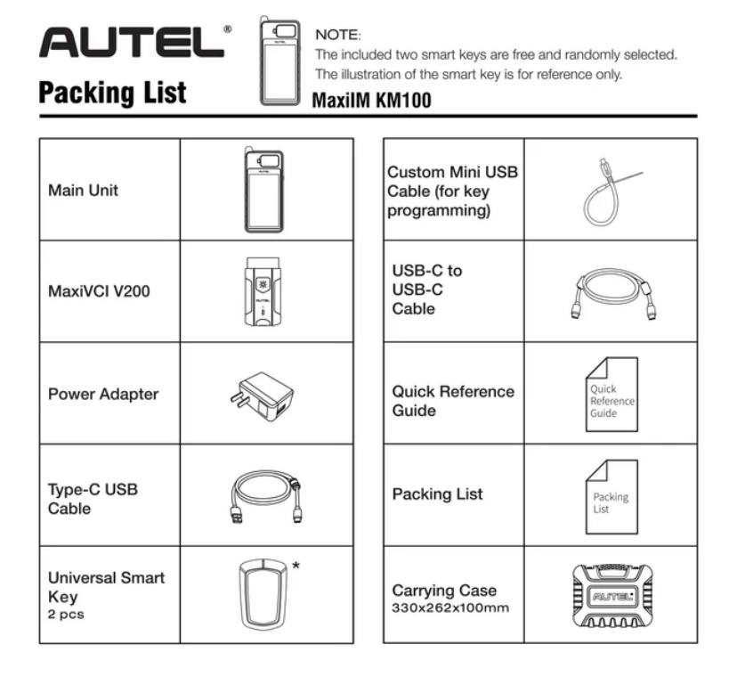 Autel MAXIIM KM100X - программатор ключів (+2 ключа)