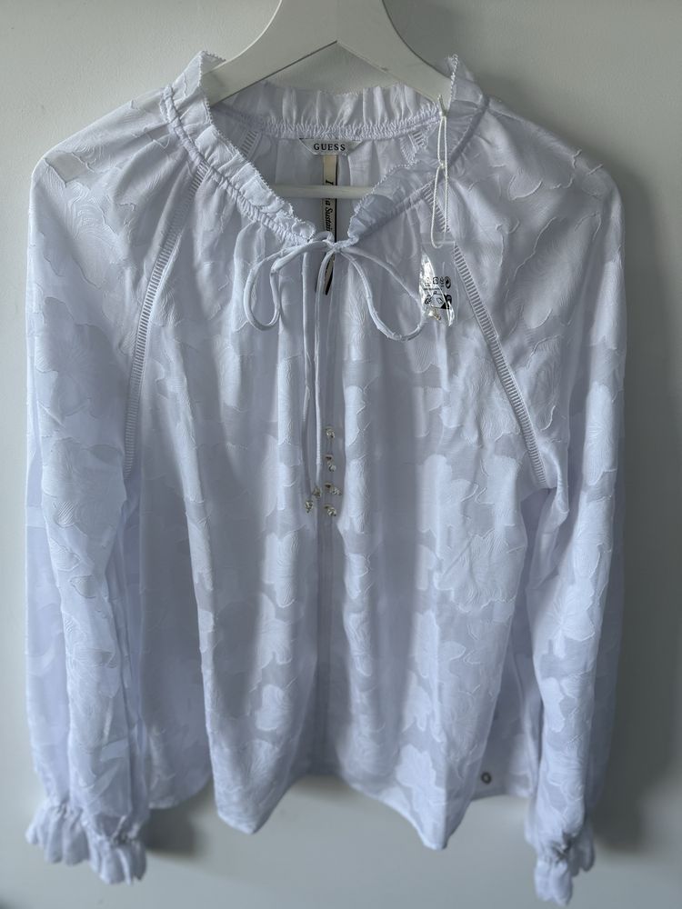 Biała koszula bluzka GUESS styl boho M
