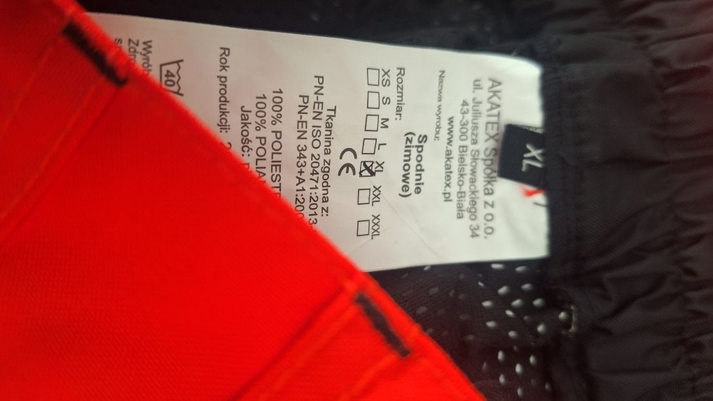 Nowe spodnie zimowe Akatex linia pefekt, Ratownictwo medyczne