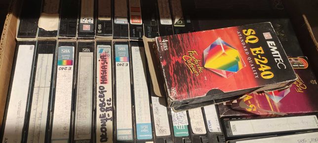 Kasety VHS do nagrywania - ok. 60 - 90 szt.