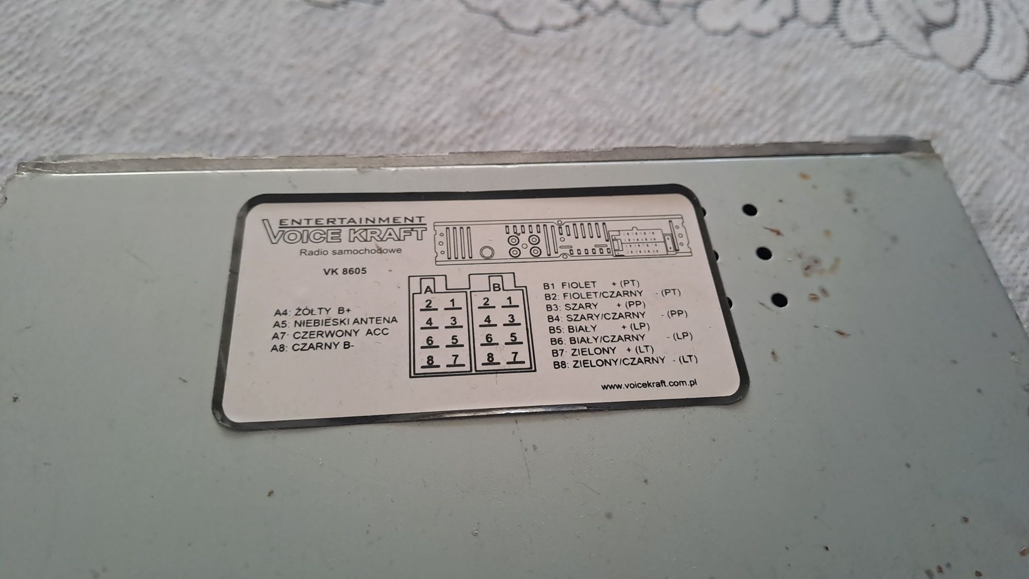 Radio samochodowe Voice Kraft vk8605