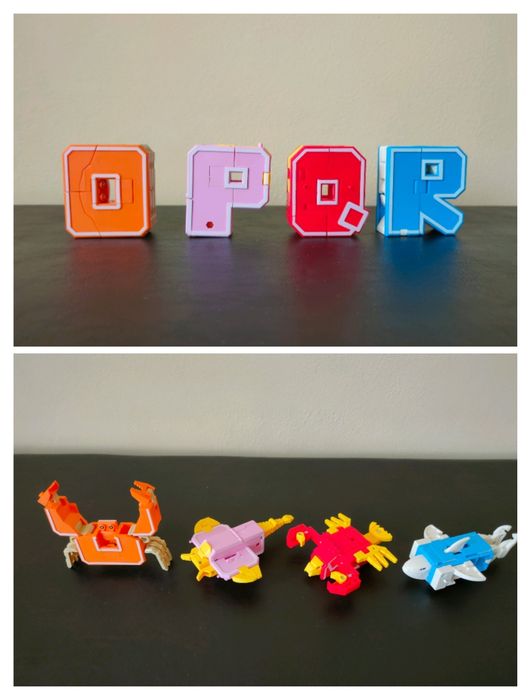 Є всі літери. Цифри, букви-трансформери Transbot Lingva Zoo, Combo