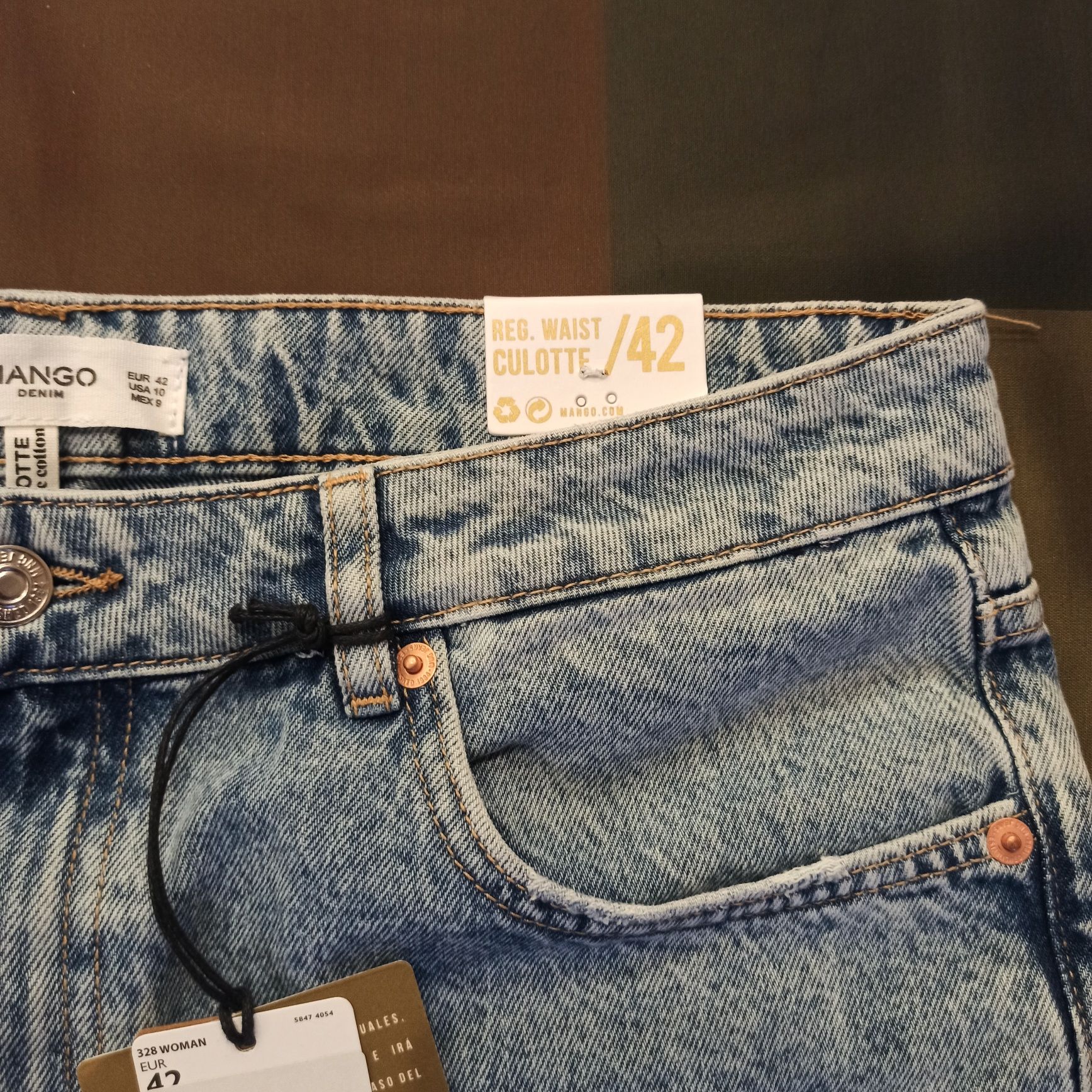 Женские джинсы кюлоты Mango  48 раз.
