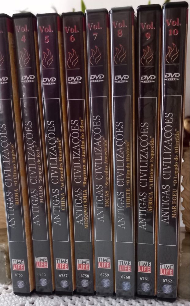 Conjunto de 8 DVDs - Antigas Civilizações