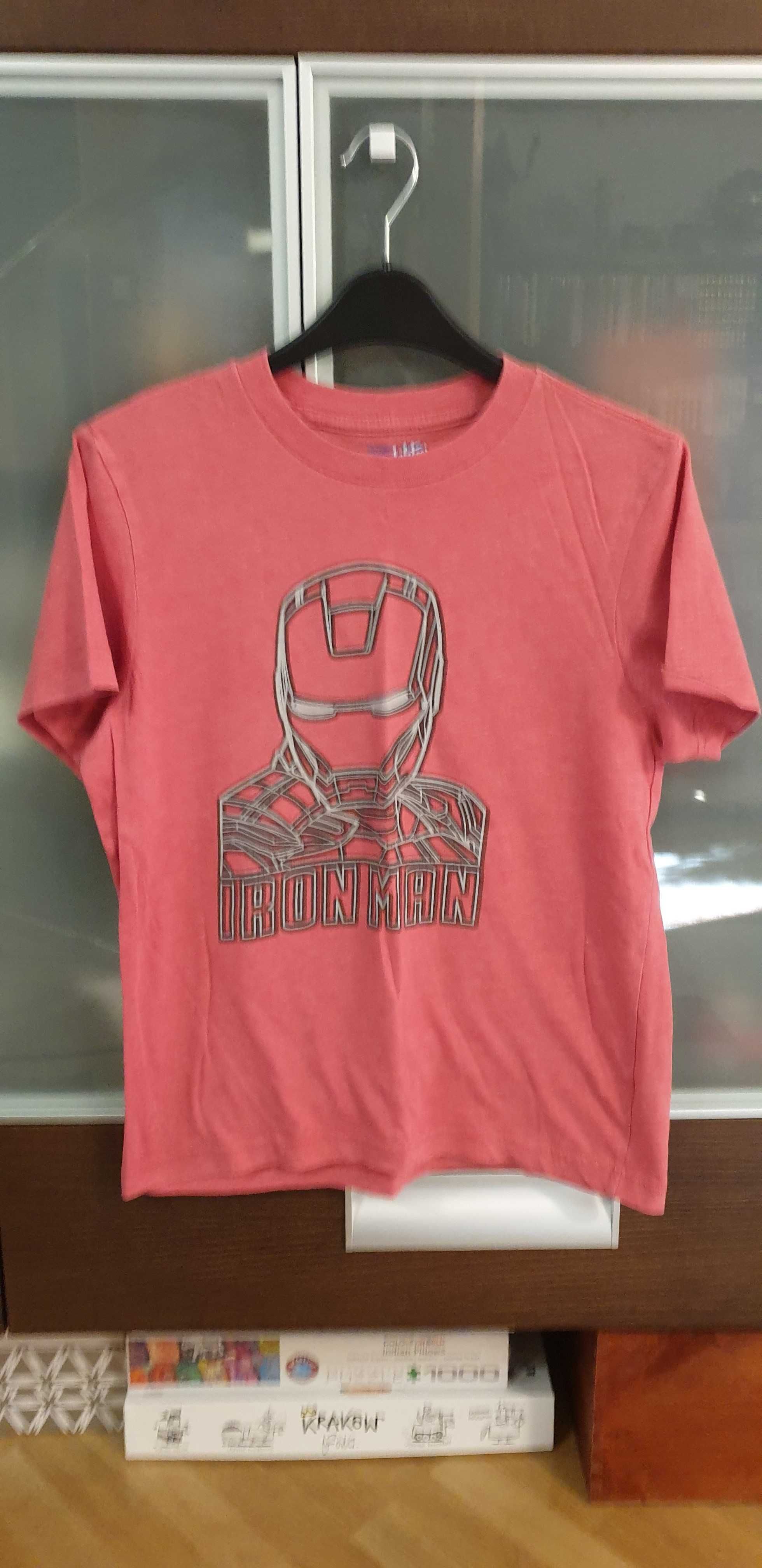 koszulka t-shirt IRON MAN rozm. M dziecięce 152 cm