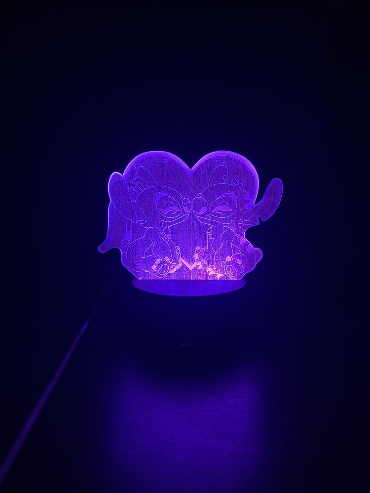 Lampka LED Stitch w serduszku