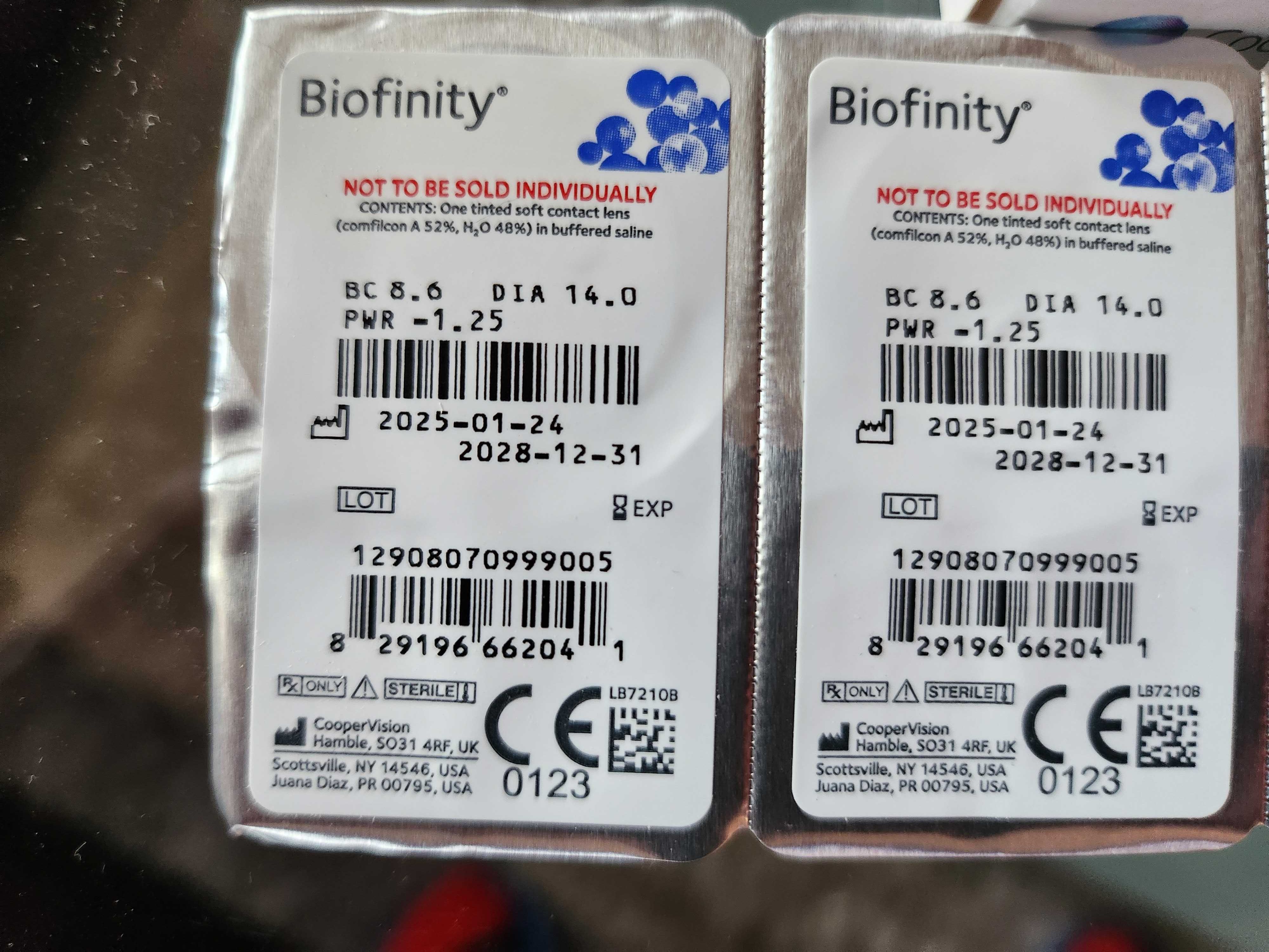 Soczewki kontaktowe CooperVision Biofinity