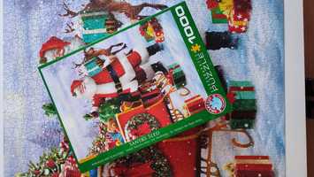 Puzzle 1000 Eurographics | kompletne | świąteczne - Santa's Sled
