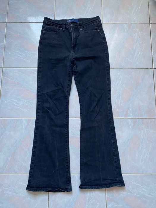 gap black flare jeans
