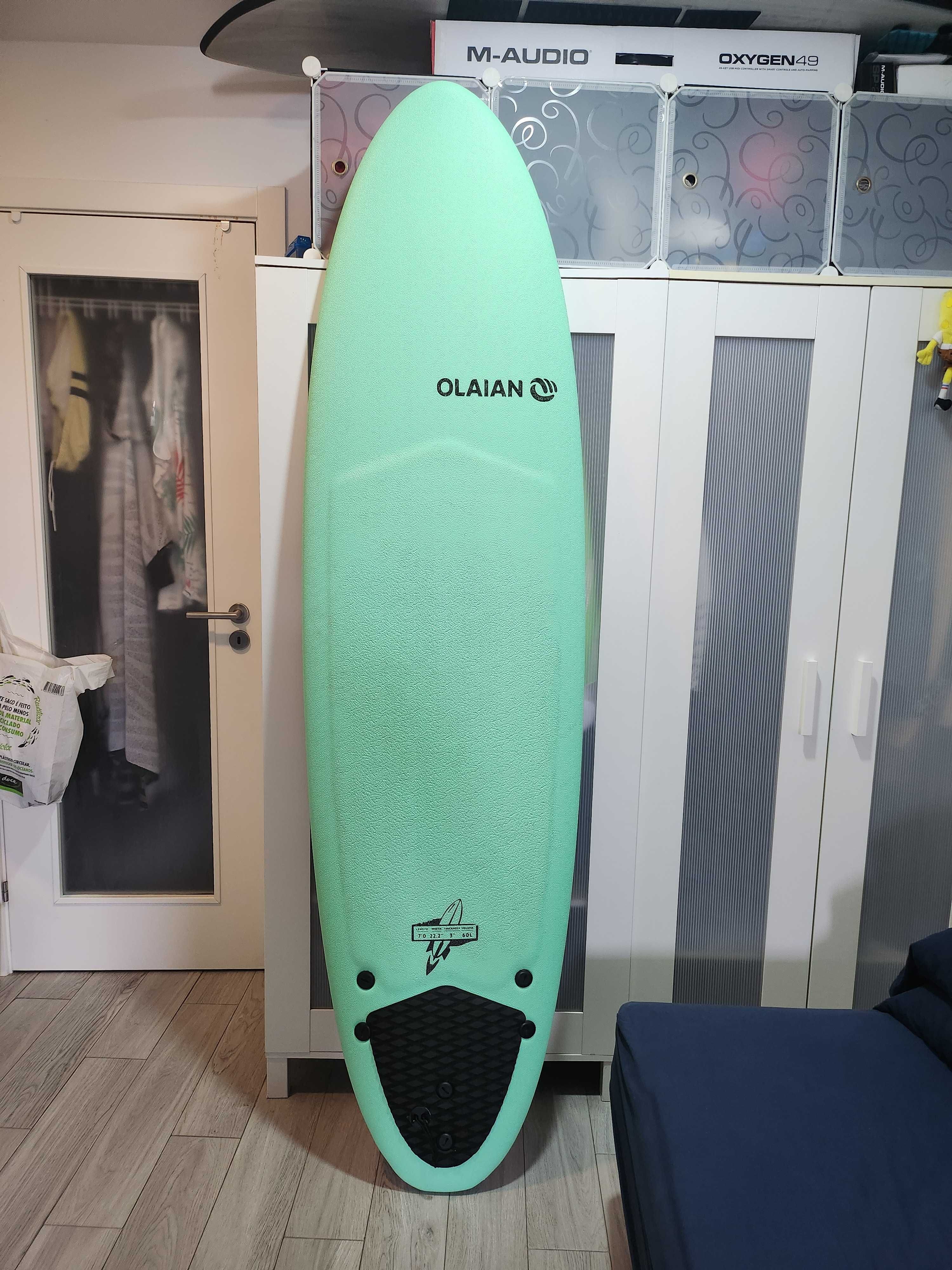 Prancha de Surf como nova 7.0 com 3 quilhas