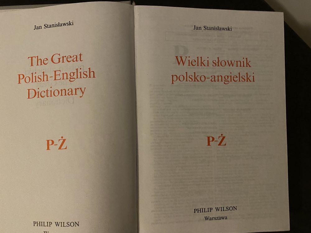 Zestaw słowników PWN polsko angielski, angielsko polski