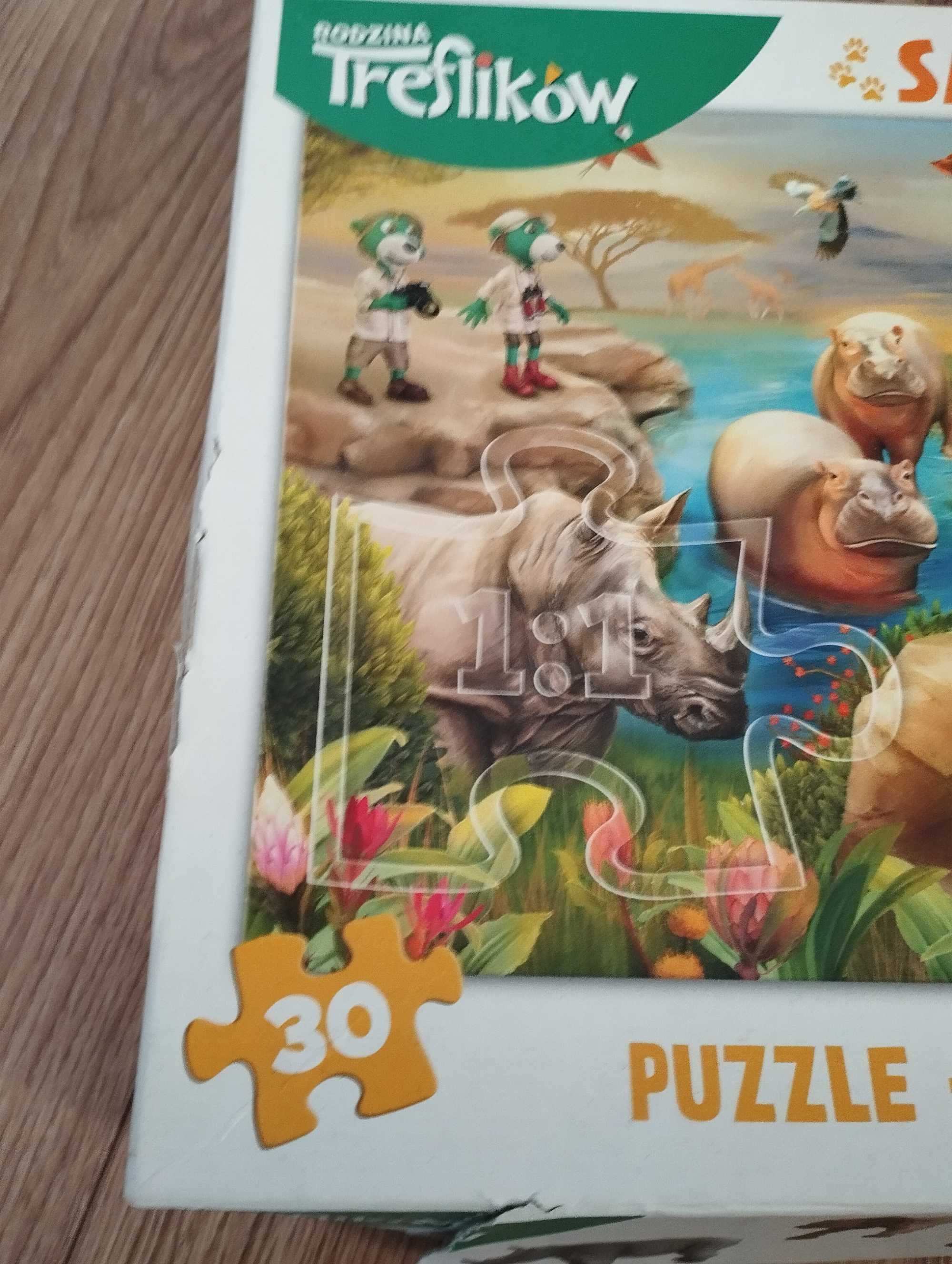 Rodzina treflików puzzle