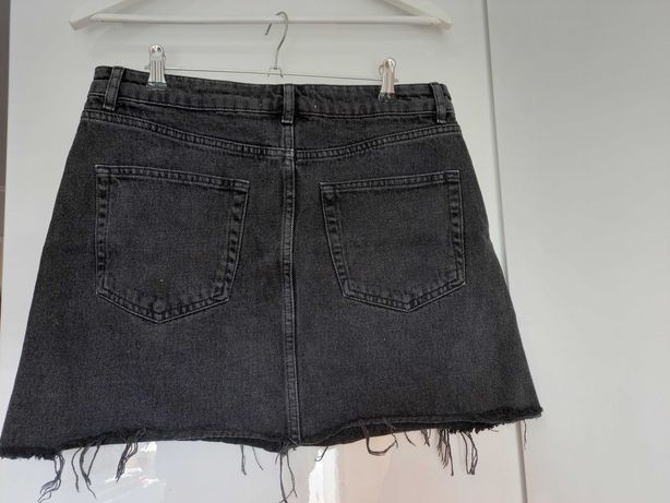 р. 46 Denim Co джинсовая мини юбка с тороками графит Турция