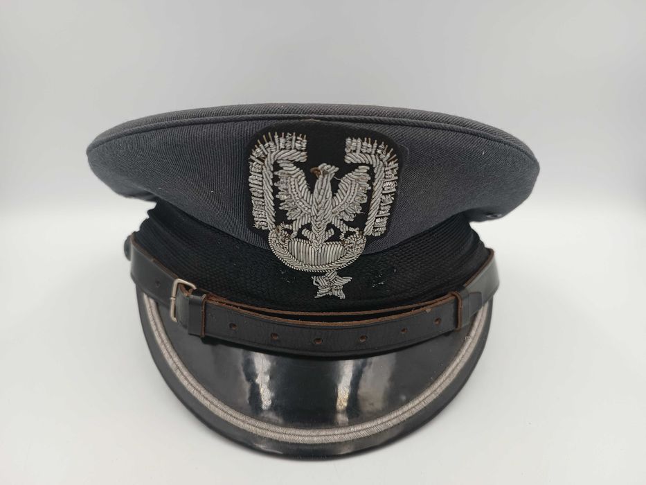 Czapka wojskowa lotnicza garnizonowa z PRL oryginał rozmiar 54