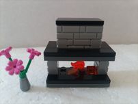 Klocki LEGO kominek dom