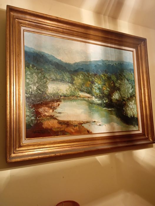 Vendo esta pintura a óleo muita bonita bom estado