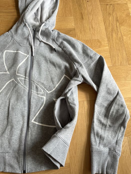Under Armour damska szara bluza z kapturem zapinana na suwak S