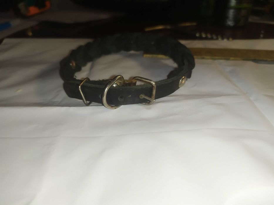 Ошейник кожаный длина 31см